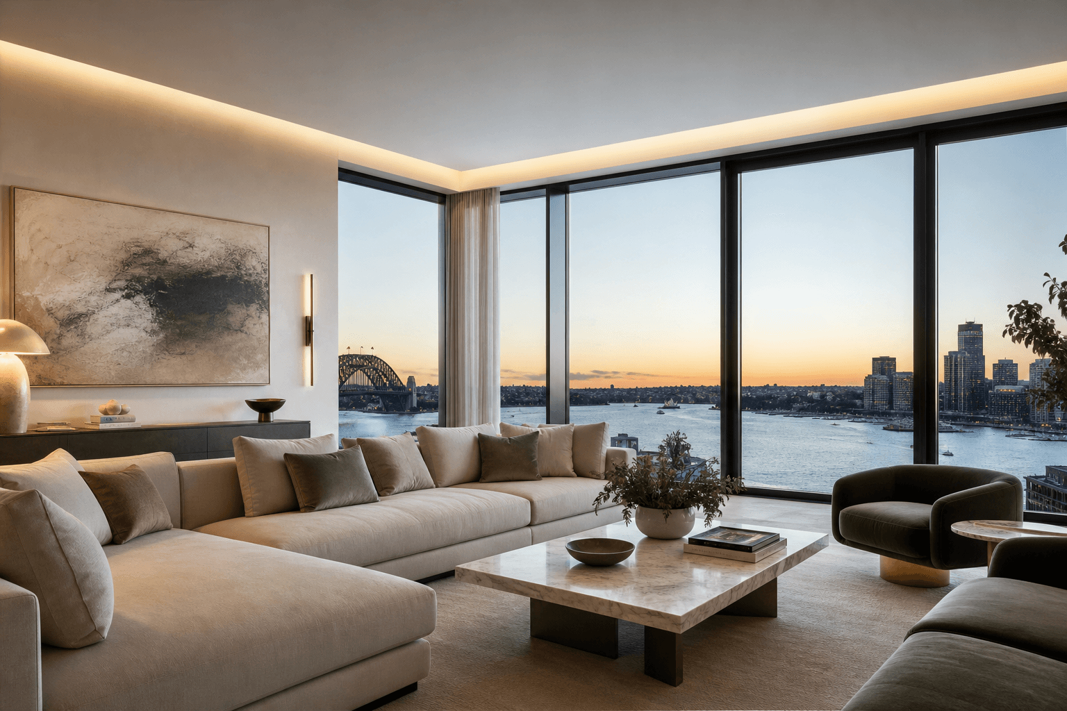 Luxury interior living space